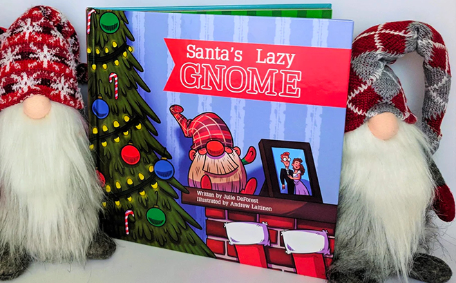 Santa's Lazy Gnome Book and Plush 