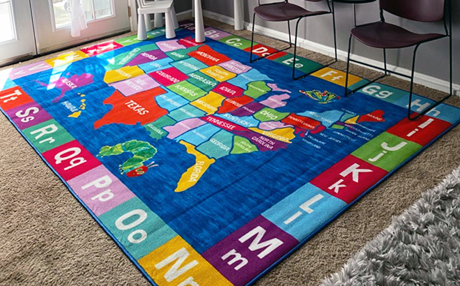 USA Map Kids Area Rug $19.99