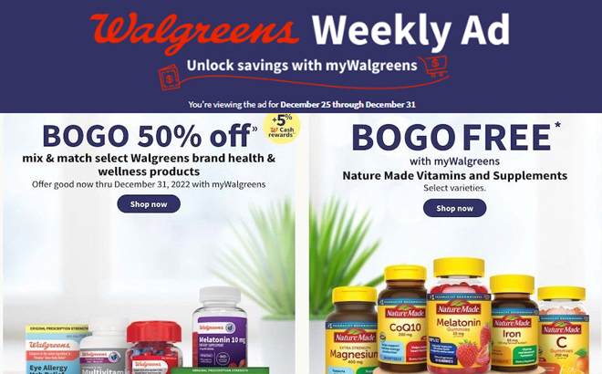 Walgreens Ad Preview (Week 12/25 – 12/31)