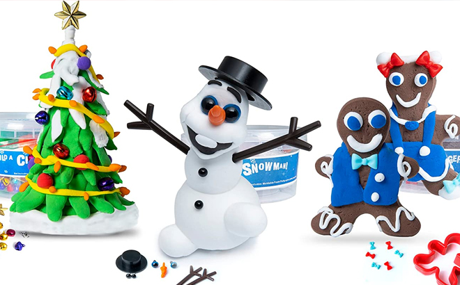 Let's Build A Snowman Clay Kit for Kids
