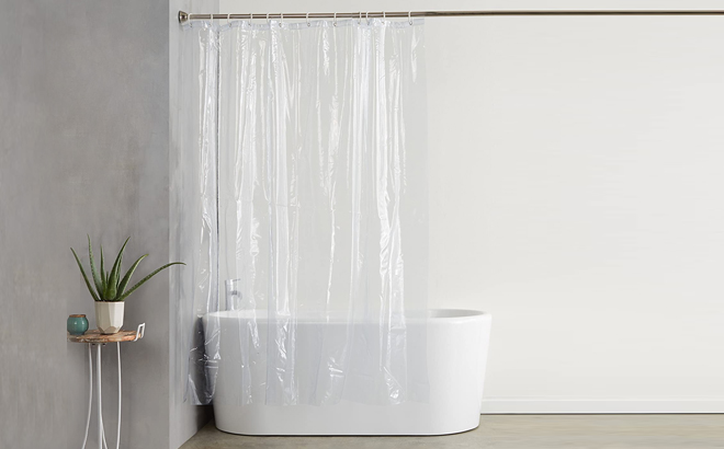 Clear Vinyl Shower Curtain Liner $2.92