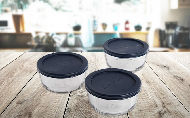 Anchor Hocking 6-Piece Food Container Set $6