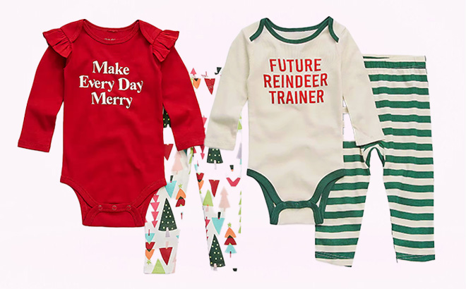 Okie Dokie 2-Piece Bodysuit Sets $7