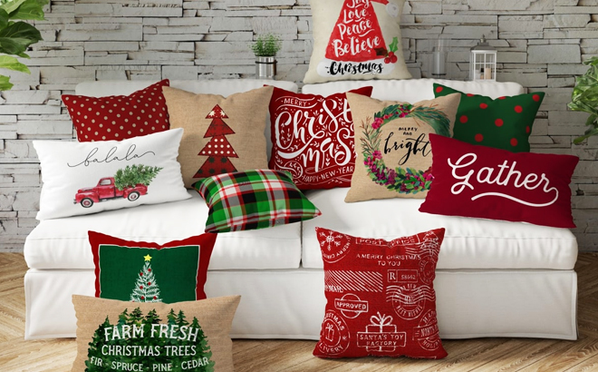 Christmas Pillow Covers $11.99 Shipped