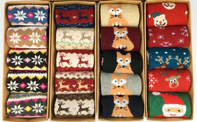 Women's Christmas Stockings 5-Pack for $12.99
