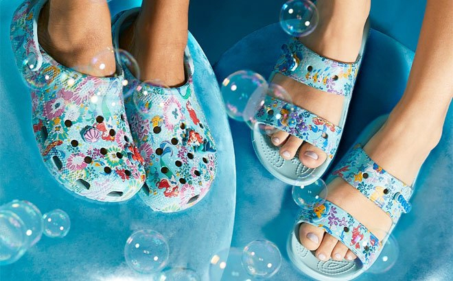 Crocs Disney Little Mermaid Sandals $15