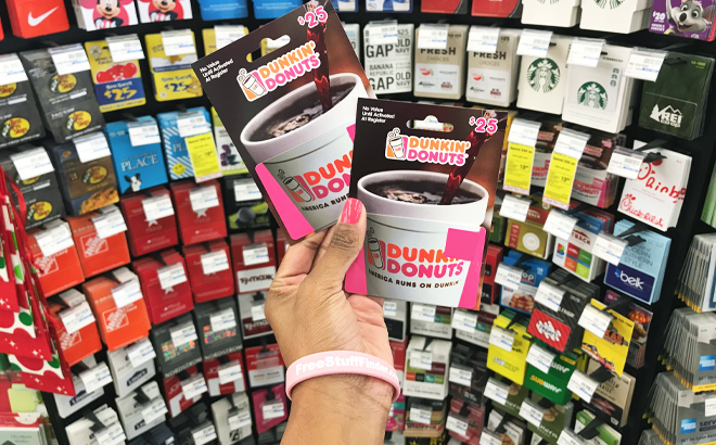 FREE $5 Dunkin Bonus Gift Card with $25 Gift Card Purchase