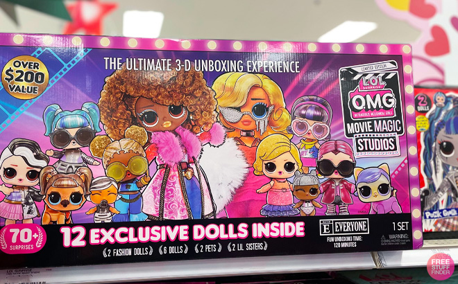 LOL OMG Movie Magic Studios Dolls 4 Dolls FULL UNBOXING! 