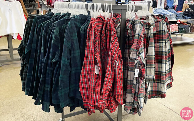 Old Navy Women's Flannel Shirts $8