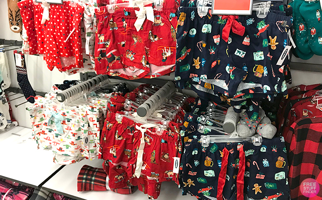 Old navy on sale christmas pajamas shorts