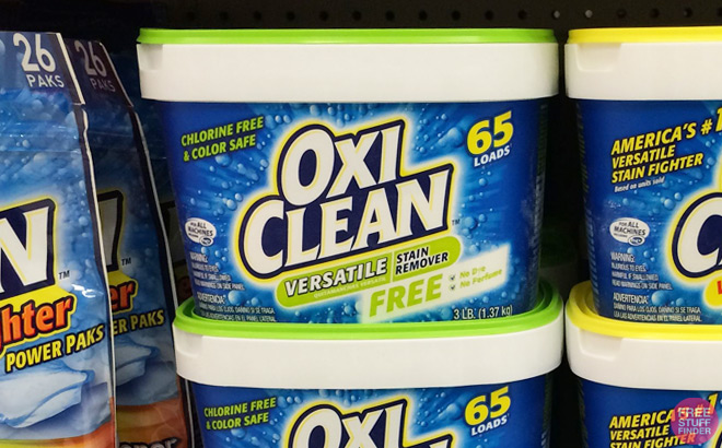 OxiClean Stain Remover 3-Pound Tub $4.87
