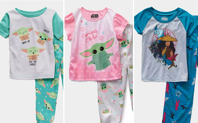 Disney Kid's Pajama Sets $8