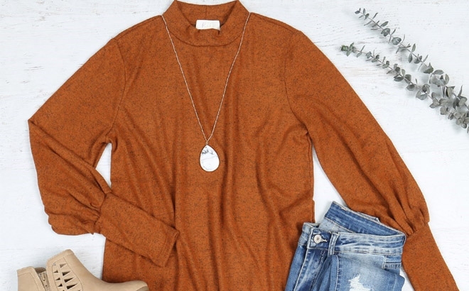 Woman's Puff Sleeved Top $13.99 Shipped