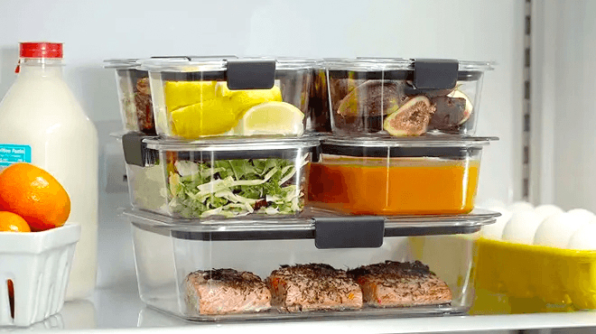 Rubbermaid 10pc Brilliance Glass Food Storage Set