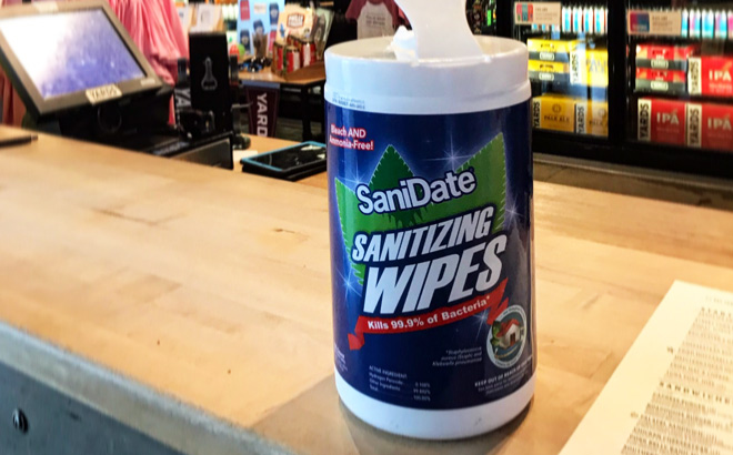 Sanitizing Wipes 125-Count for $3.99