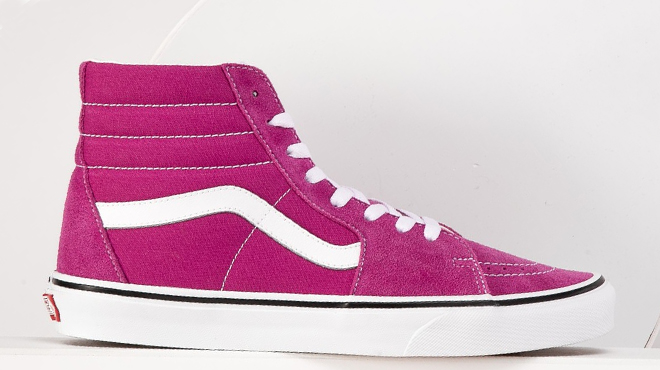 Hot pink sk8 hi vans hot sale