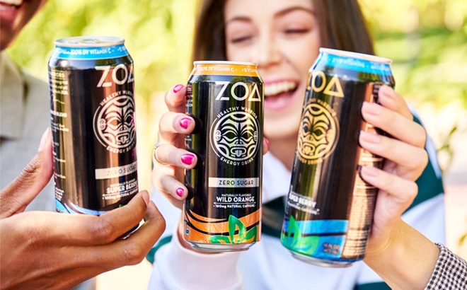ZOA Energy Drink 12-Pack for $13.99
