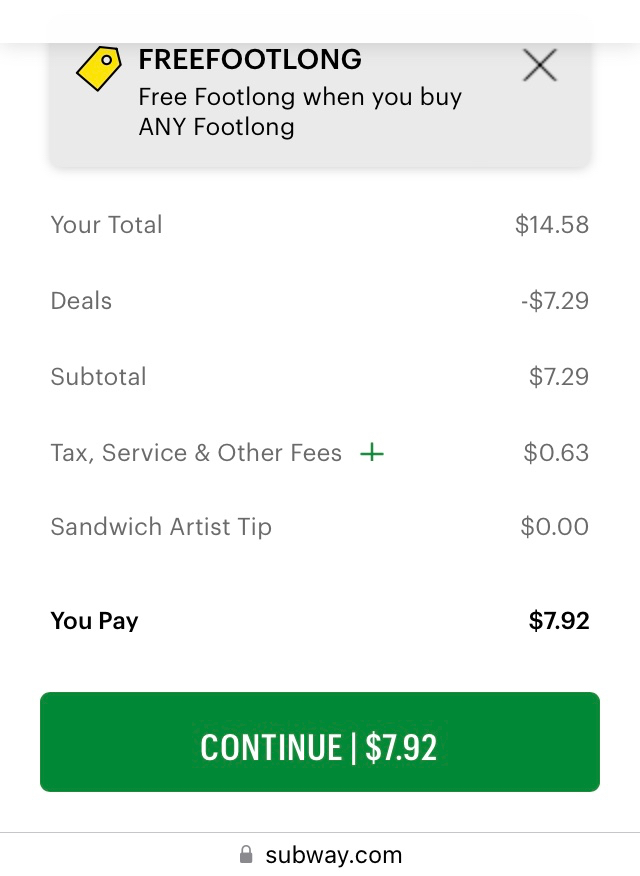 Free Footlong at Subway BOGO Code Freefootlong Free Stuff Finder