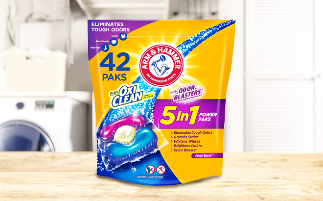 4 Arm & Hammer 42-Count Power Paks $4 Each Shipped at Amazon