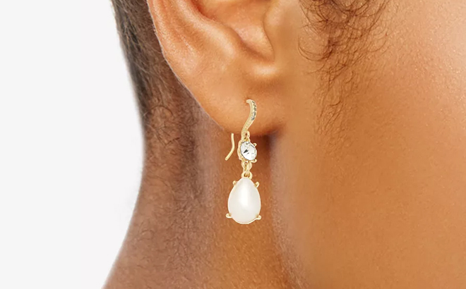 Pearl Imitation Earrings $7.80