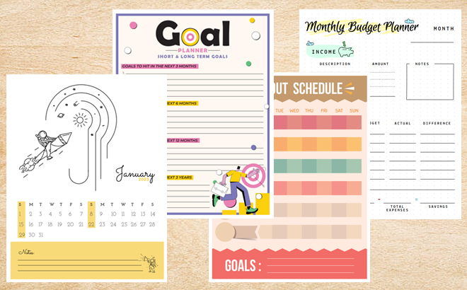 FREE Printable Calendars and Planners at HP