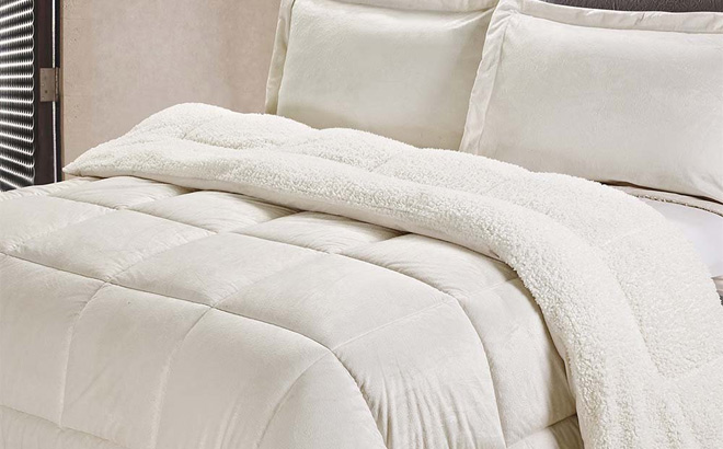 Faux Fur & Sherpa Comforter Sets $31