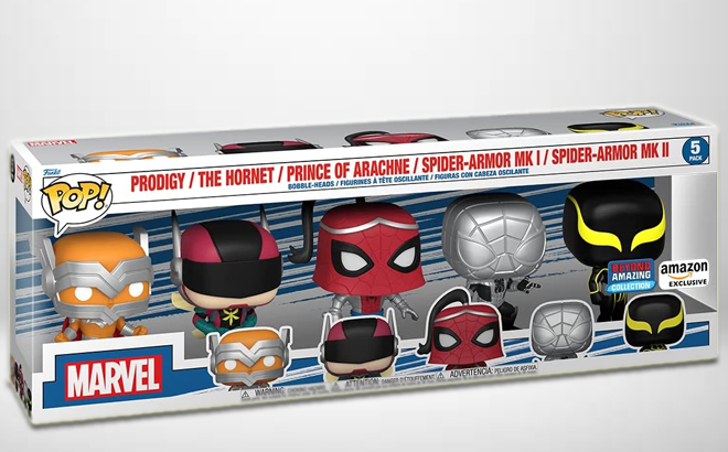 Funko Pop! Marvel Spiderman 5-Pack for $36 Shipped