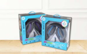 JBuddies Kids Headphones Purple and Blue