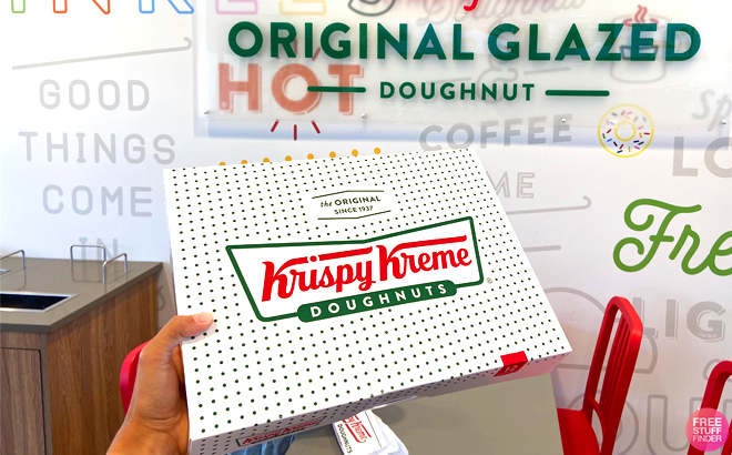 Buy 1 Get 1 FREE Krispy Kreme Dozen Doughnuts