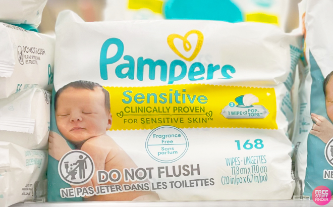 Pampers Baby Wipes 168-Count for $6.74