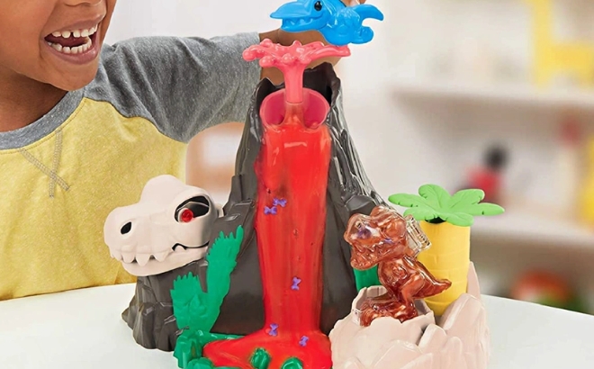 Play-Doh Slime Dino Volcano Set $7