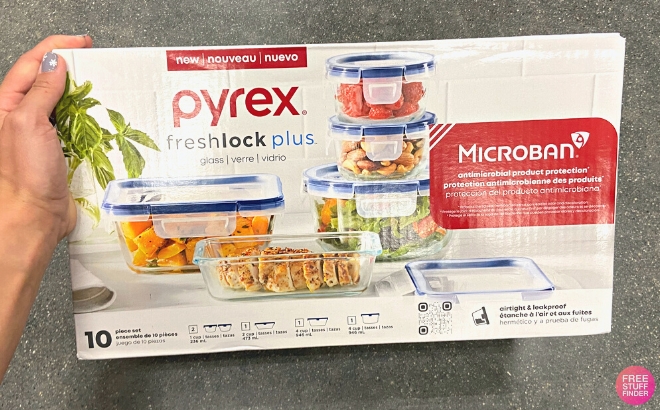 Pyrex 10-Piece Food Container Set $22.99