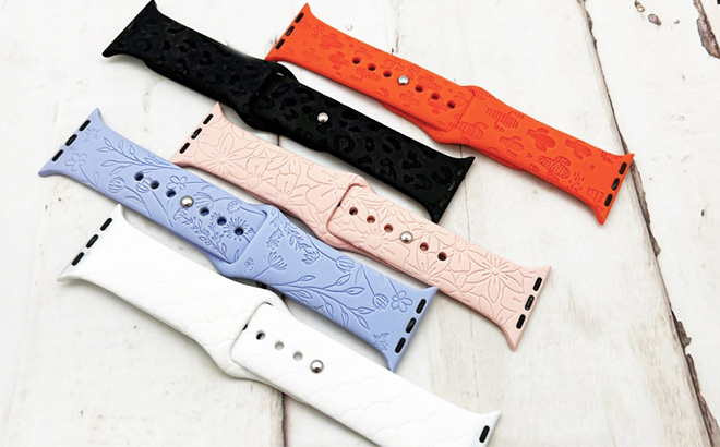 Silicone Apple Watch Band $13.99 Shipped