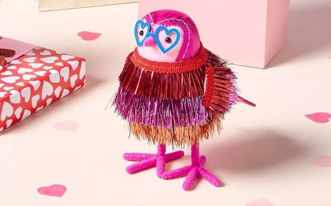 Spritz Featherly Friends Valentines Day Tinzel Tinsel Bird
