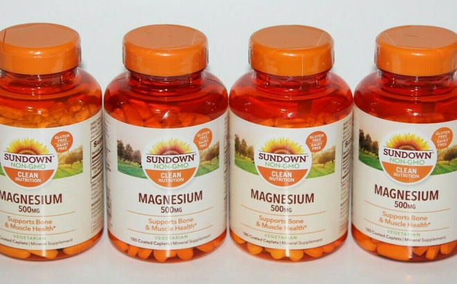 Sundown Magnesium 180-Count Bottle $5