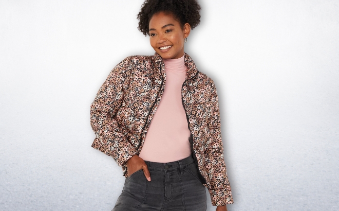 Time and tru deals puffer coat