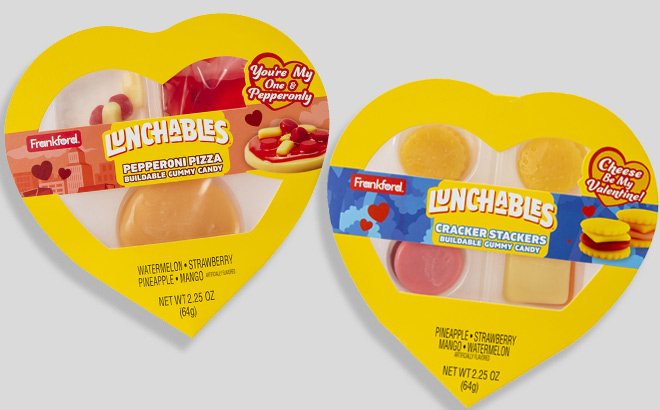 Valentines Lunchables Gummy Candy 2 25oz