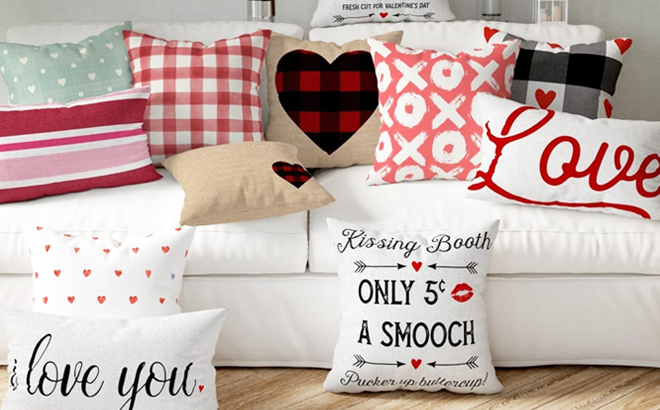 Valentine's Day Pillow Covers $9.99