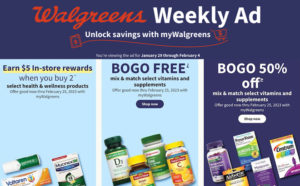 Walgreens Ad Preview (Week 1/29 – 2/4)
