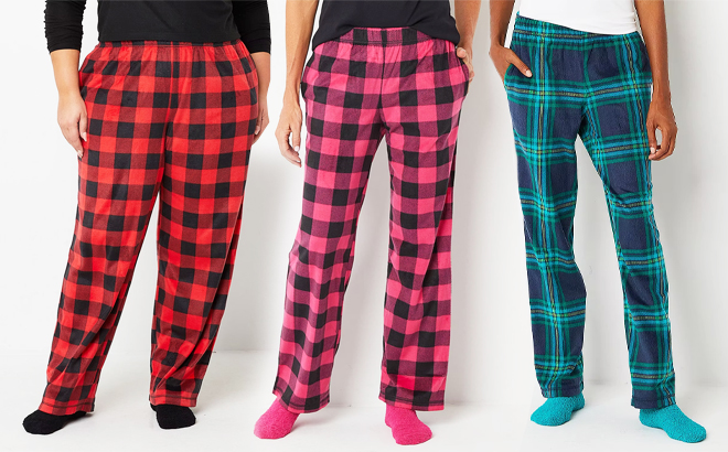 Women’s Pajama Pants with Socks $11.99