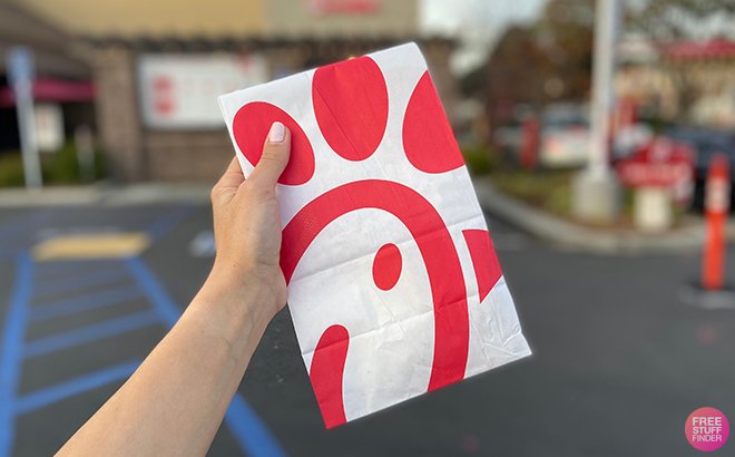 Hand Holding Chick-fil-A Order 
