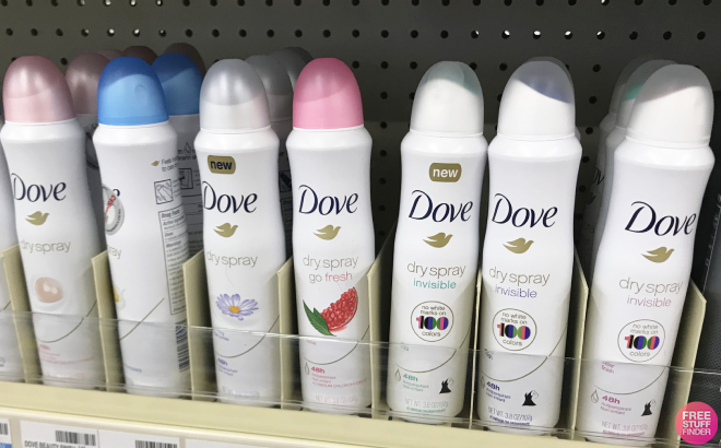 Dove Deodorant Spray 10-Pack for $31.99 - Today Only