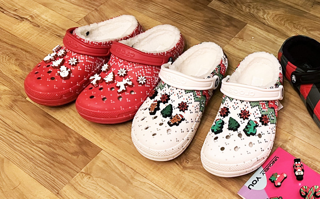 Crocs Holiday Lined Clogs $35