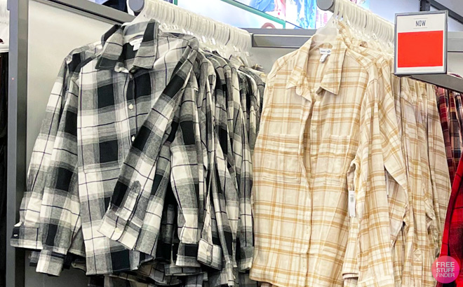 Old Navy Women’s Flannel Shirts $7