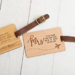 personalized couple luggage tags