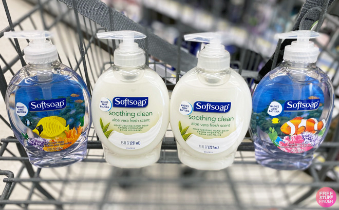 4 Softsoap Hand Soap 17¢ Each
