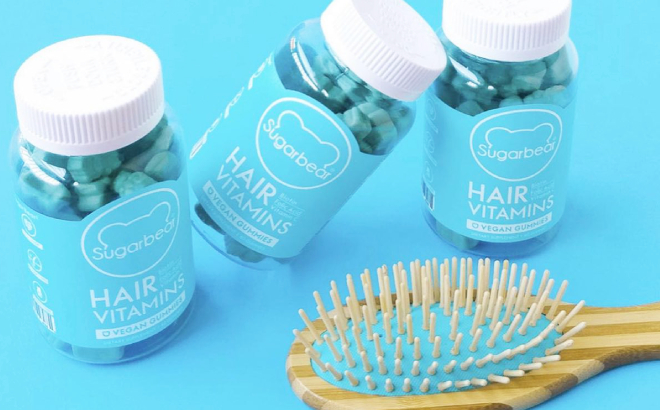 Sugarbear Hair Vitamins 3-Pack & Hairbrush $62 Shipped
