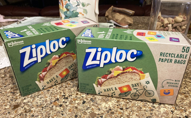 Ziploc Paper Bags, Recyclable - 50 bags