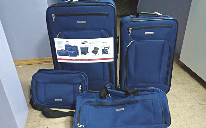 American Tourister 4-Piece Luggage Set $80 Shipped