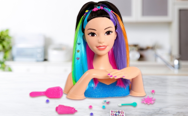 Barbie Rainbow Sparkle Deluxe Styling Head